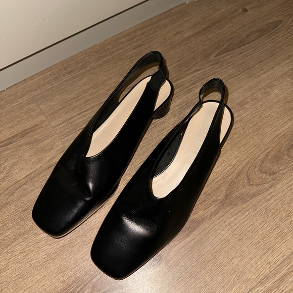 Everlane Leather Slingback Heels Size 8 - Picture 10 of 10